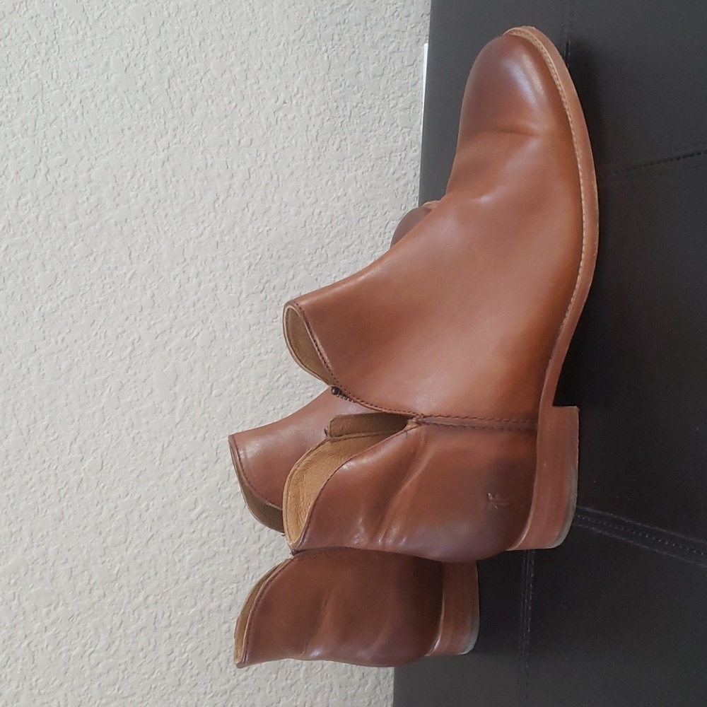 Frye melissa shootie booties congac leather